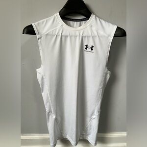 Under Armour HeatGear Compression Top Men's White Size M